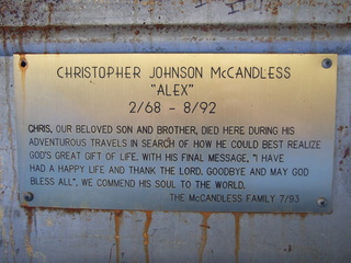 Christopher McCandless Plaque